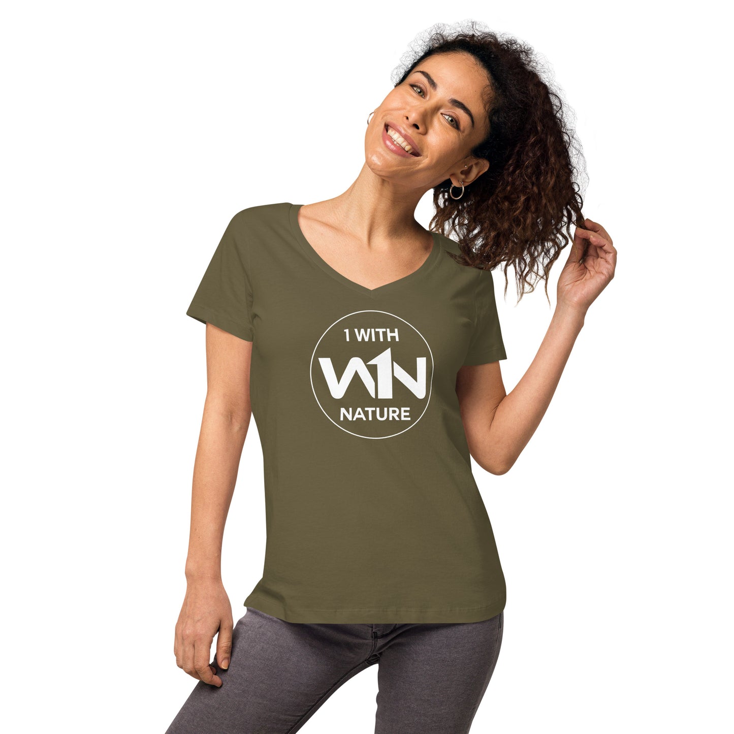 FOREST SOUL SAVIOR - WHITE - WOMEN’S V-NECK T-SHIRT