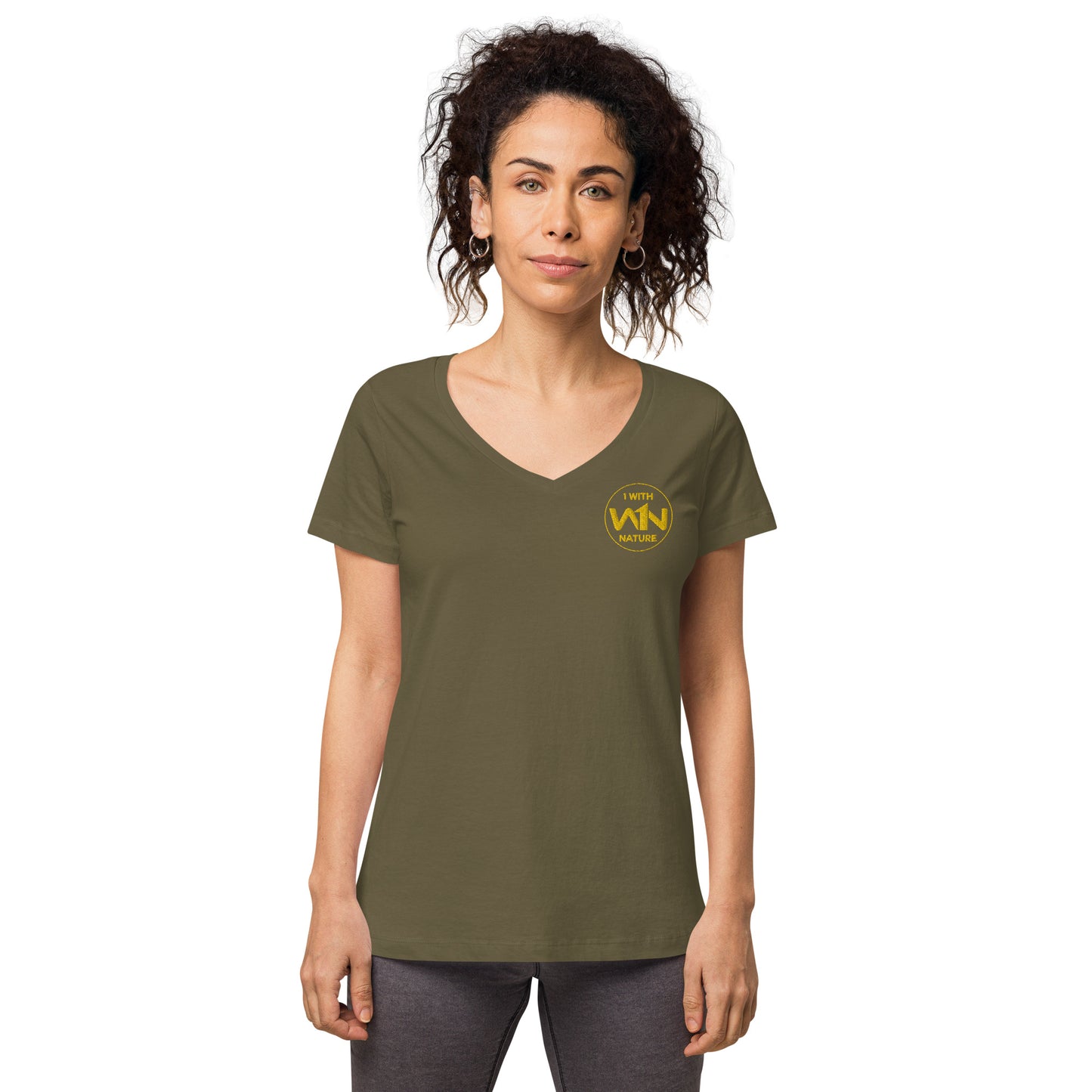 BEE HEART SAVIOR - YELLOW - WOMEN’S V-NECK T-SHIRT