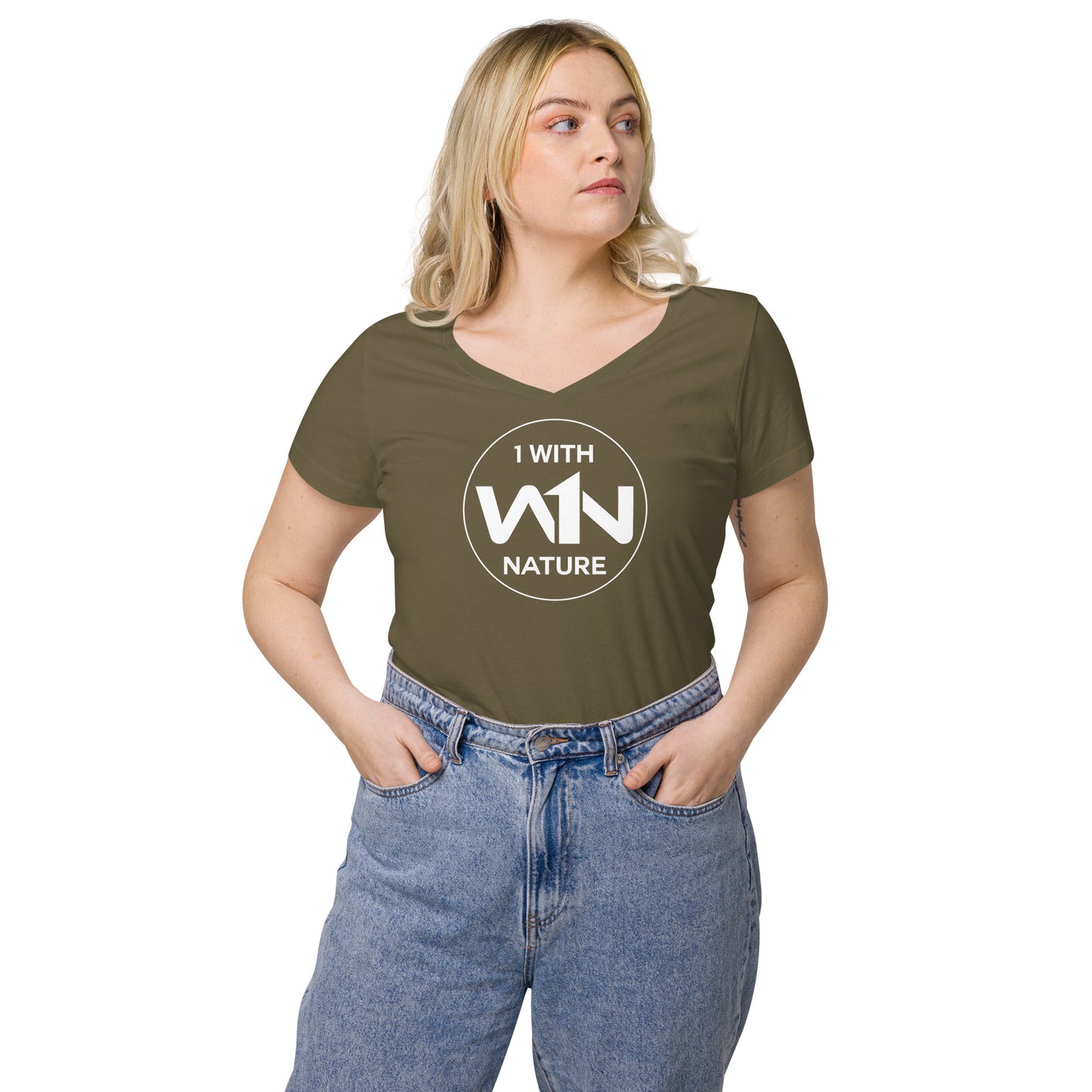 FOREST SOUL SAVIOR - WHITE - WOMEN’S V-NECK T-SHIRT