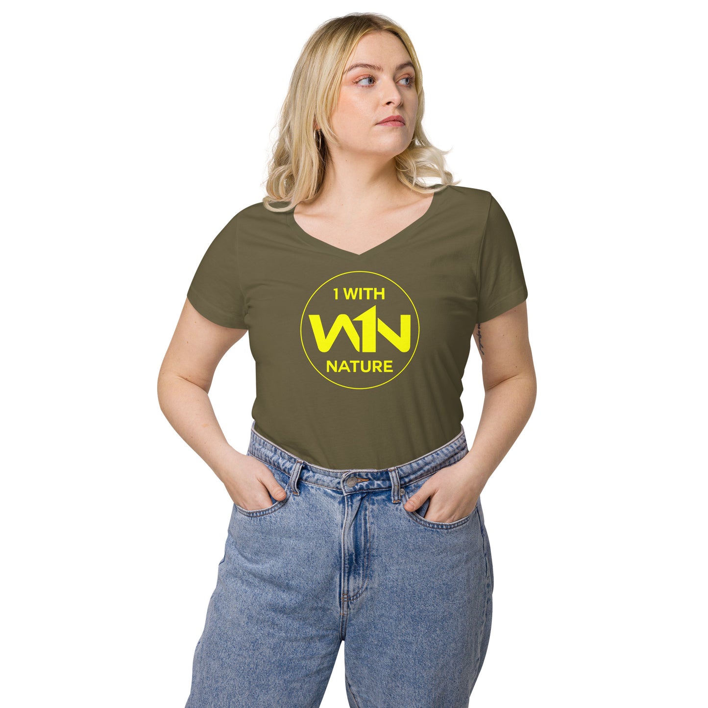 BEE SOUL SAVIOR - YELLOW - WOMEN’S V-NECK T-SHIRT