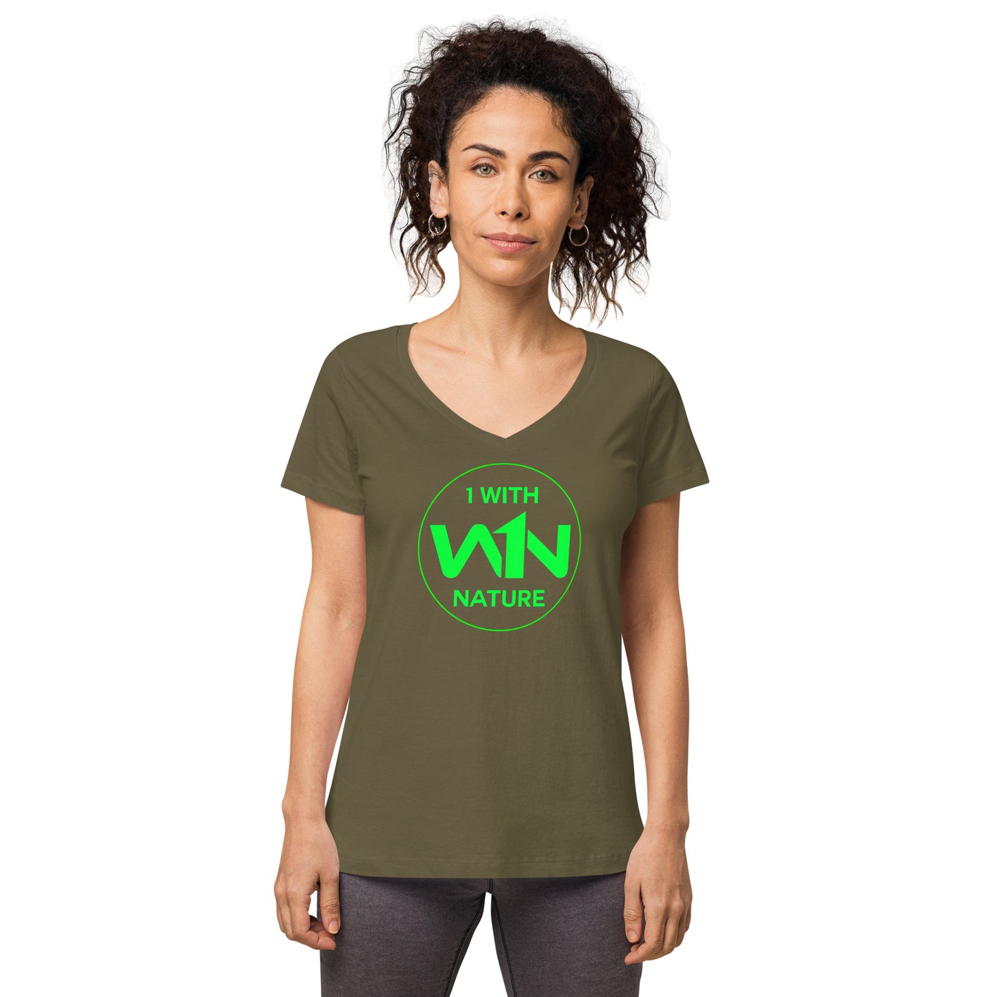 FOREST SOUL SAVIOR - GREEN - WOMEN’S V-NECK T-SHIRT