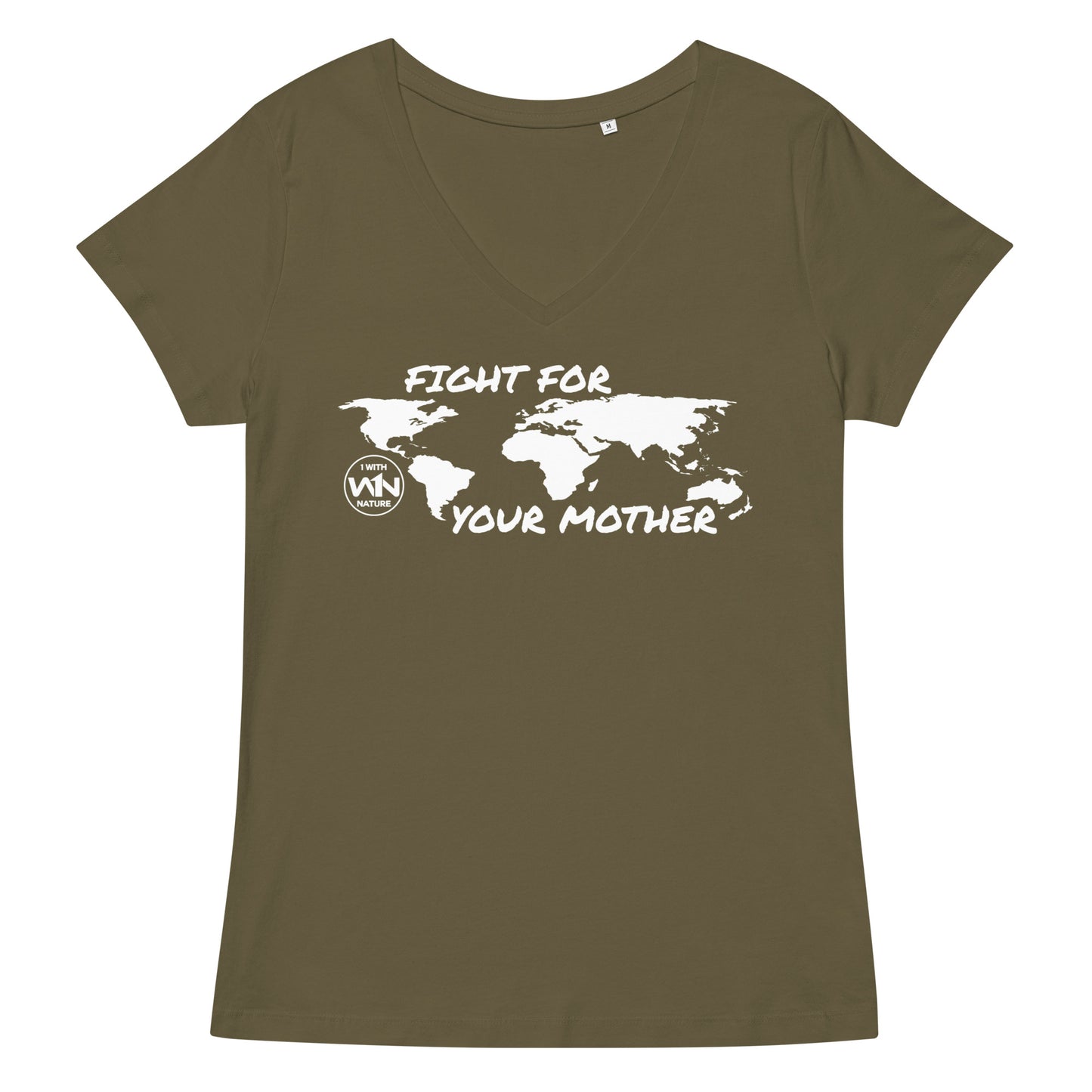 FOREST SOUL SAVIOR - FIGHT FOR YOUR MOTHER - WHITE - WOMEN’S V-NECK T-SHIRT