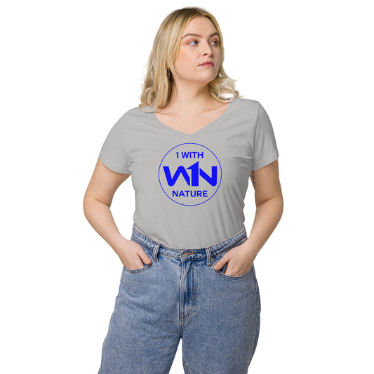 OCEAN SOUL SAVIOR - BLUE - WOMEN’S V-NECK T-SHIRT