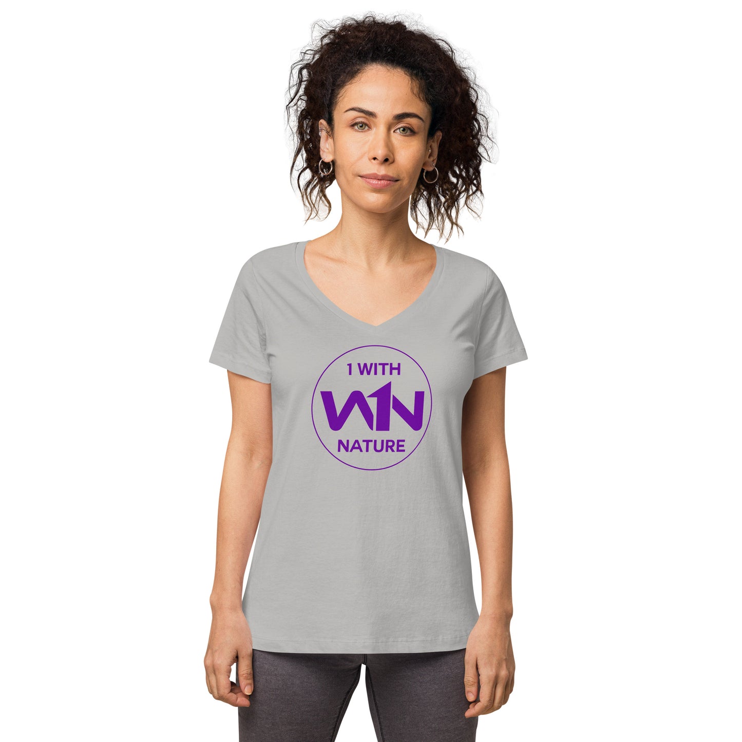 FUTURE SOUL SAVIOR - PURPLE - WOMEN’S V-NECK T-SHIRT