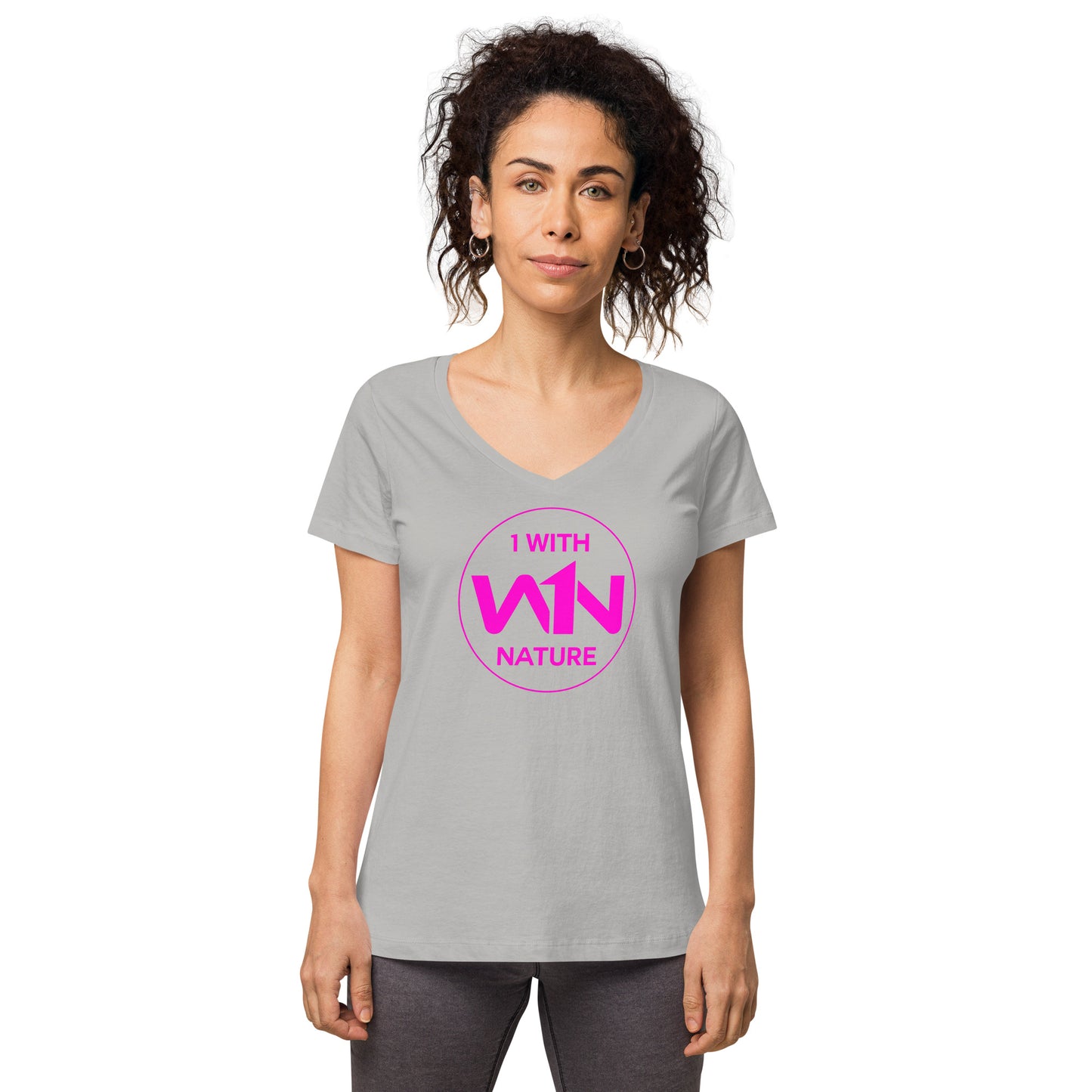 FUTURE SOUL SAVIOR - PINK - WOMEN’S V-NECK T-SHIRT
