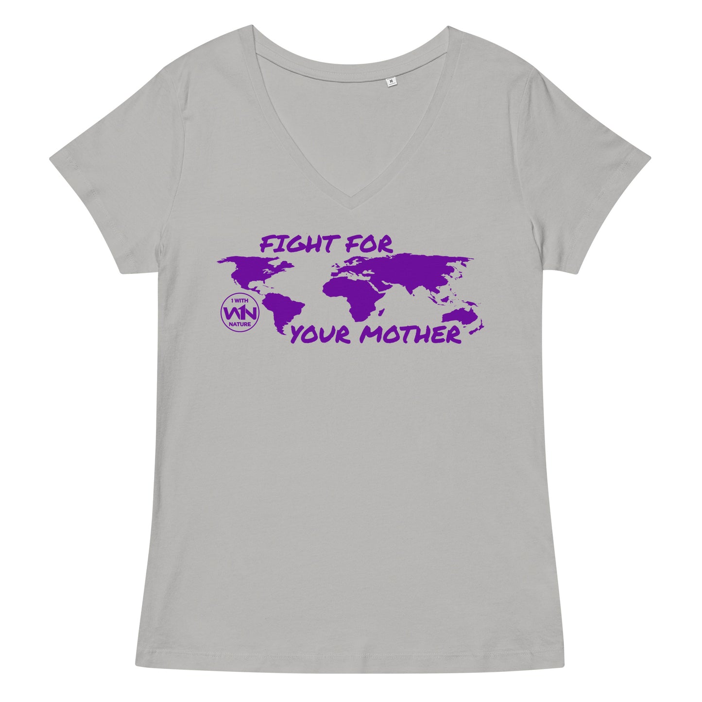 FUTURE SOUL SAVIOR - FIGHT FOR YOUR MOTHER - PURPLE - WOMEN’S V-NECK T-SHIRT