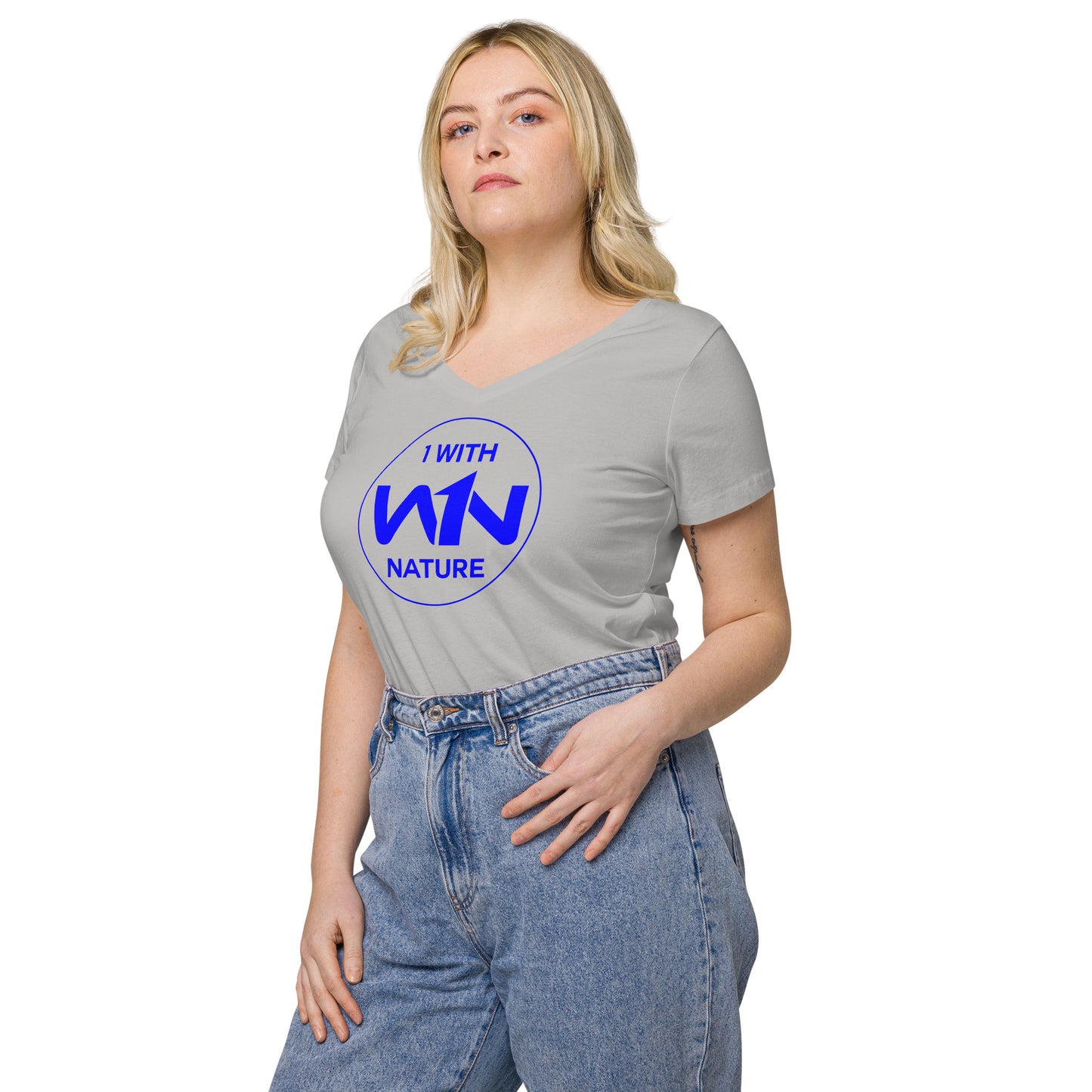 OCEAN SOUL SAVIOR - BLUE - WOMEN’S V-NECK T-SHIRT