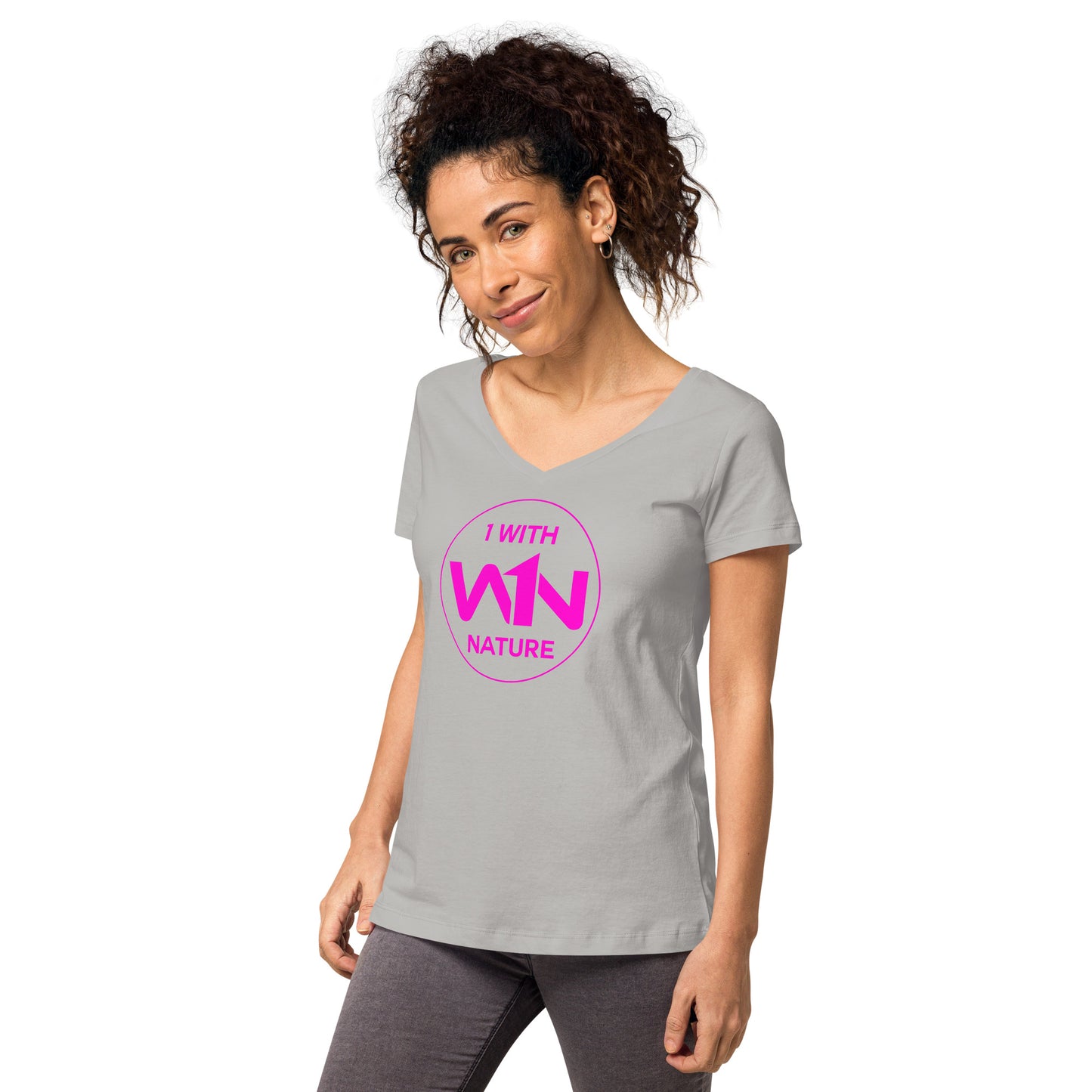 FUTURE SOUL SAVIOR - PINK - WOMEN’S V-NECK T-SHIRT