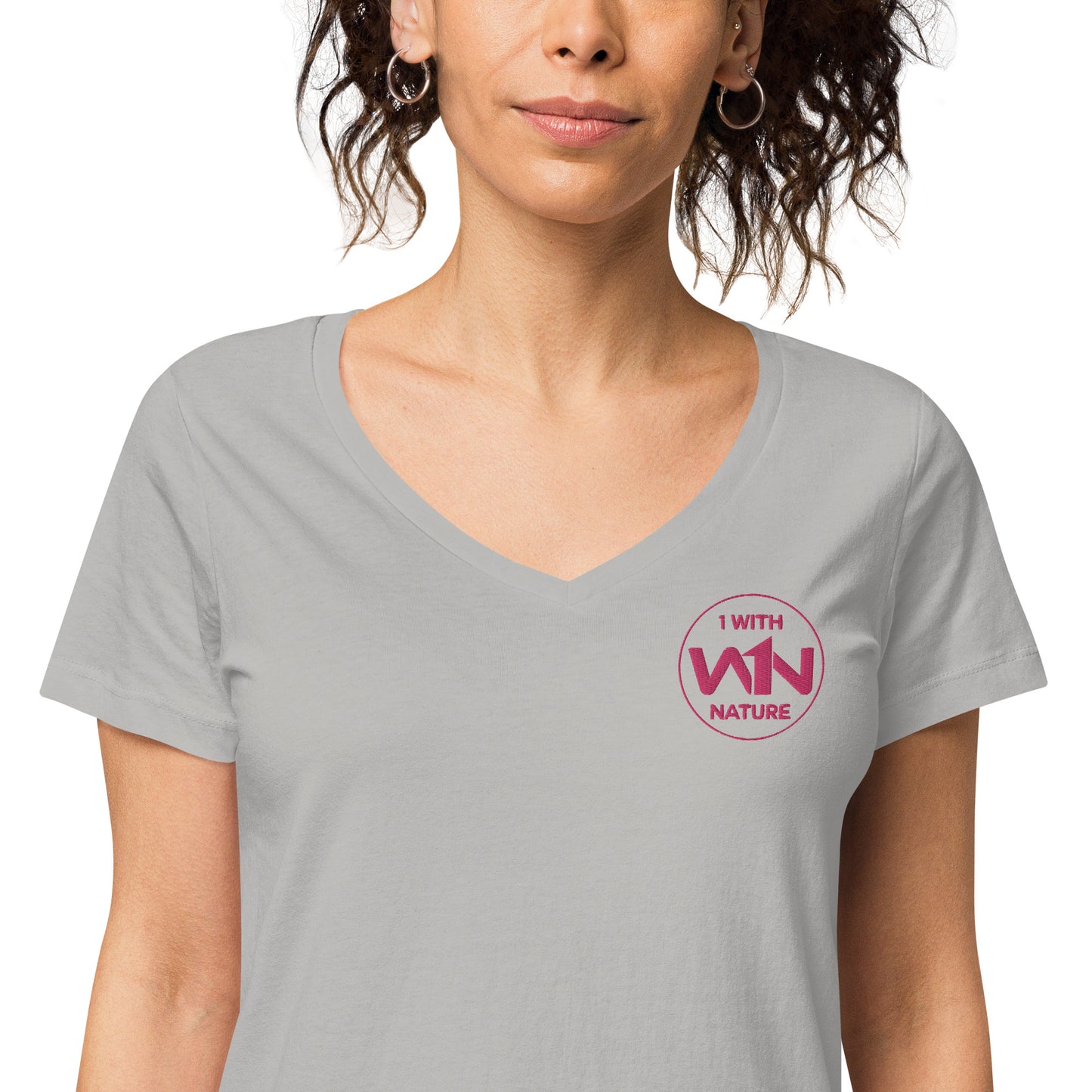 FUTURE HEART SAVIOR - PINK - WOMEN’S V-NECK T-SHIRT