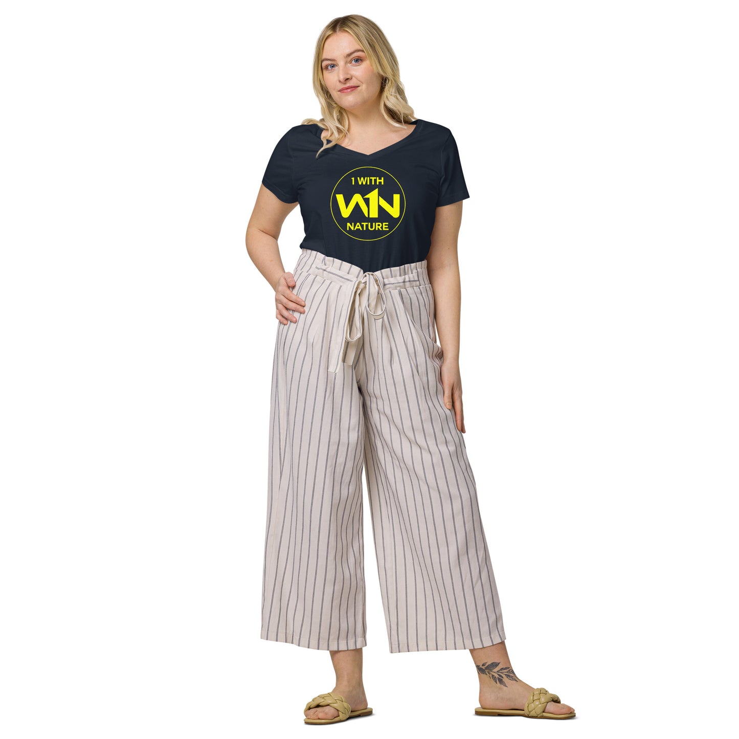 BEE SOUL SAVIOR - YELLOW - WOMEN’S V-NECK T-SHIRT