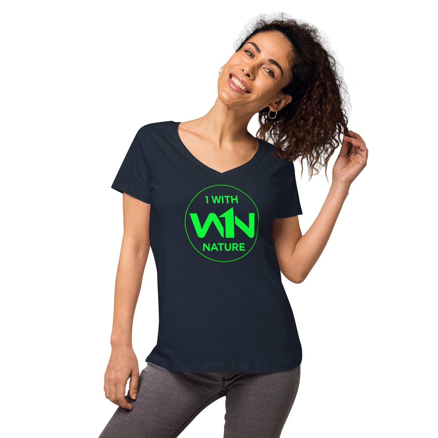 FOREST SOUL SAVIOR - GREEN - WOMEN’S V-NECK T-SHIRT