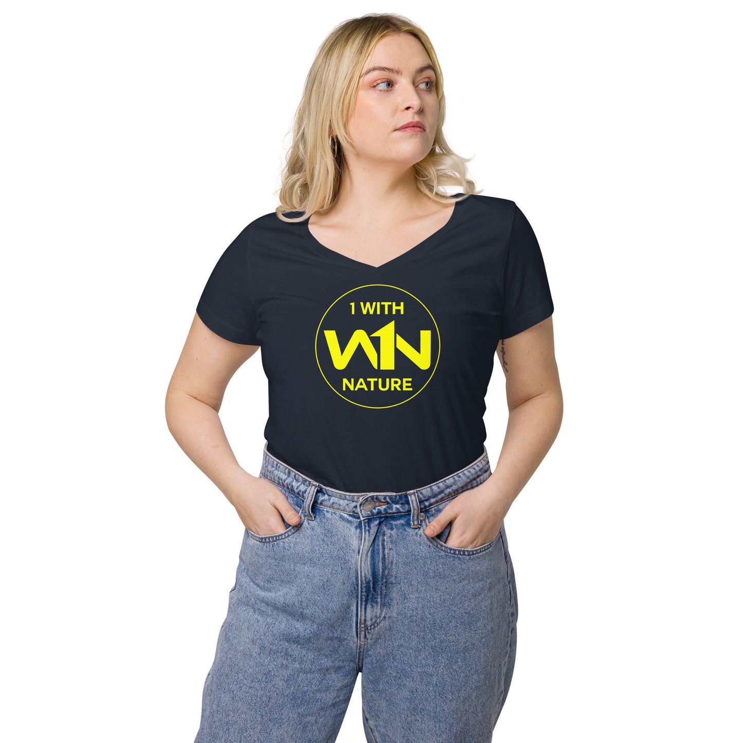 BEE SOUL SAVIOR - YELLOW - WOMEN’S V-NECK T-SHIRT