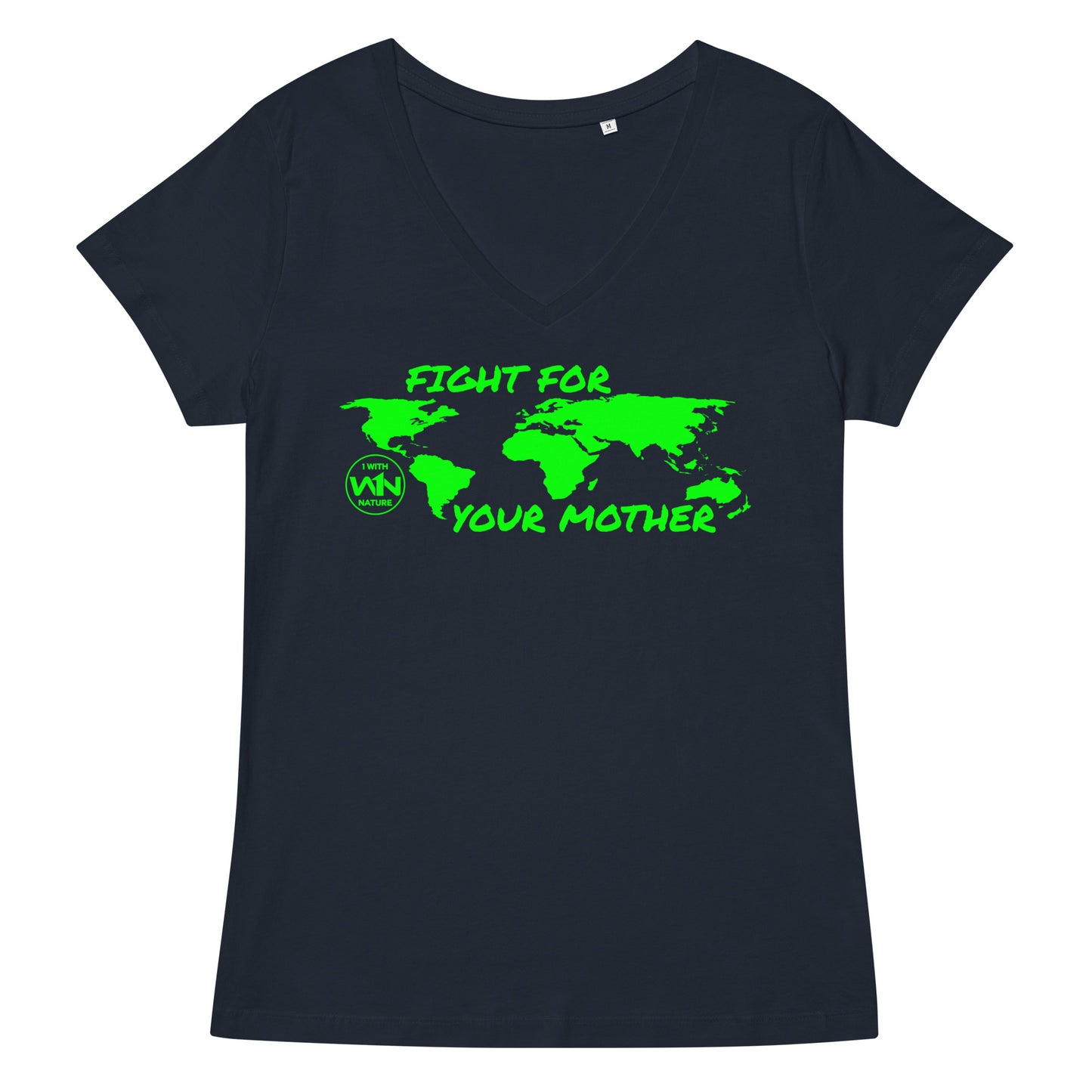 FOREST SOUL SAVIOR - FIGHT FOR YOUR MOTHER - GREEN - WOMEN’S V-NECK T-SHIRT