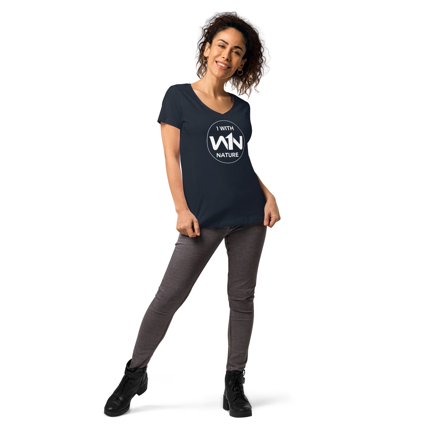 FOREST SOUL SAVIOR - WHITE - WOMEN’S V-NECK T-SHIRT