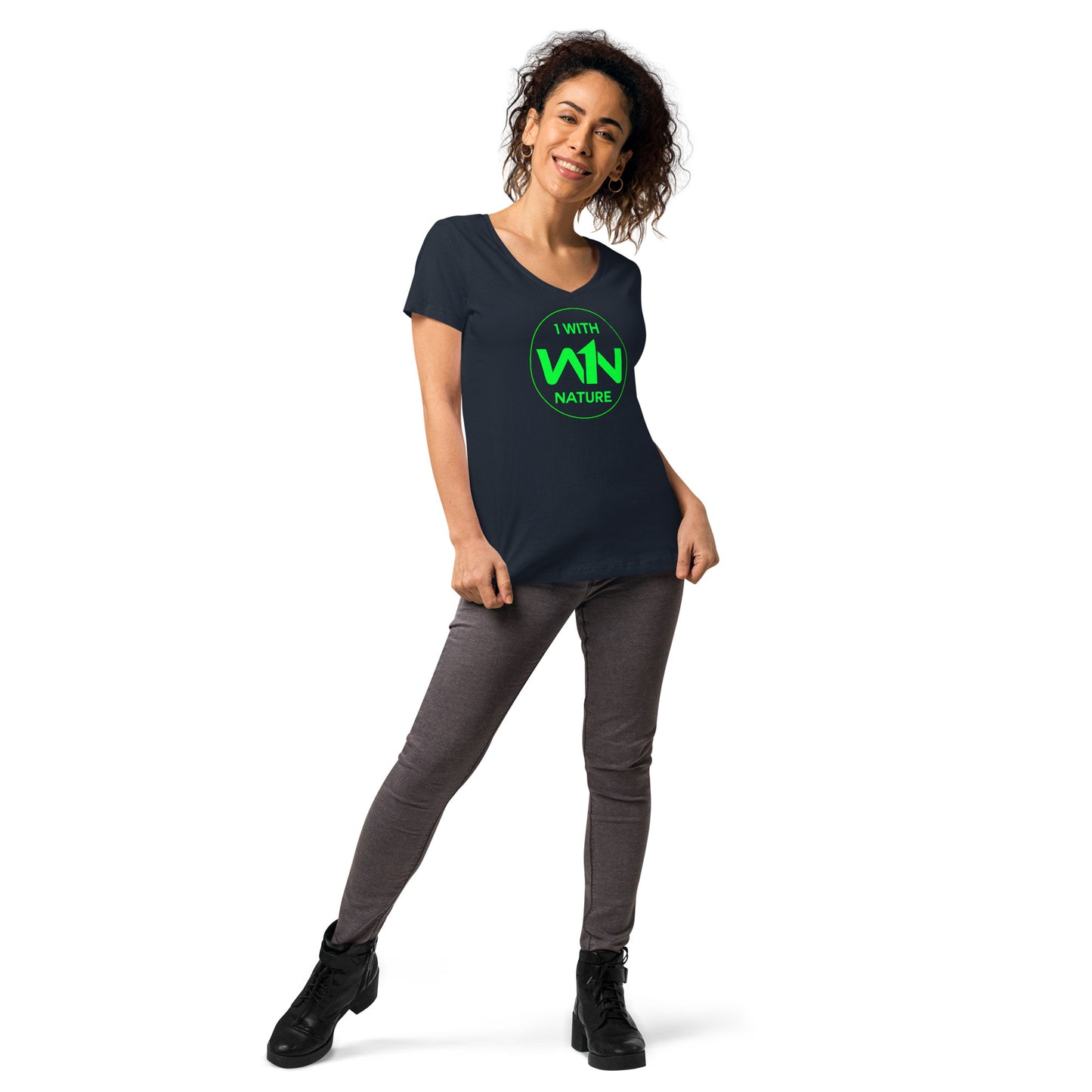 FOREST SOUL SAVIOR - GREEN - WOMEN’S V-NECK T-SHIRT