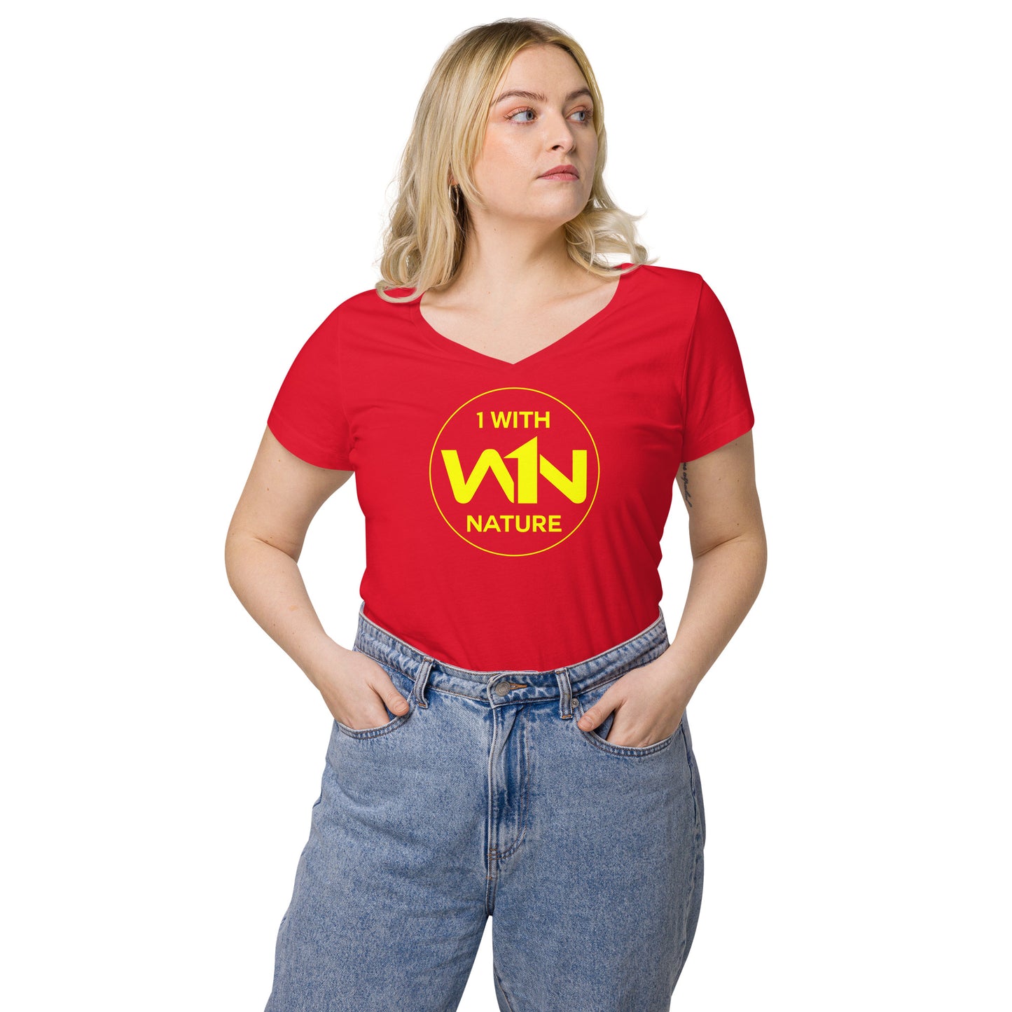 BEE SOUL SAVIOR - YELLOW - WOMEN’S V-NECK T-SHIRT