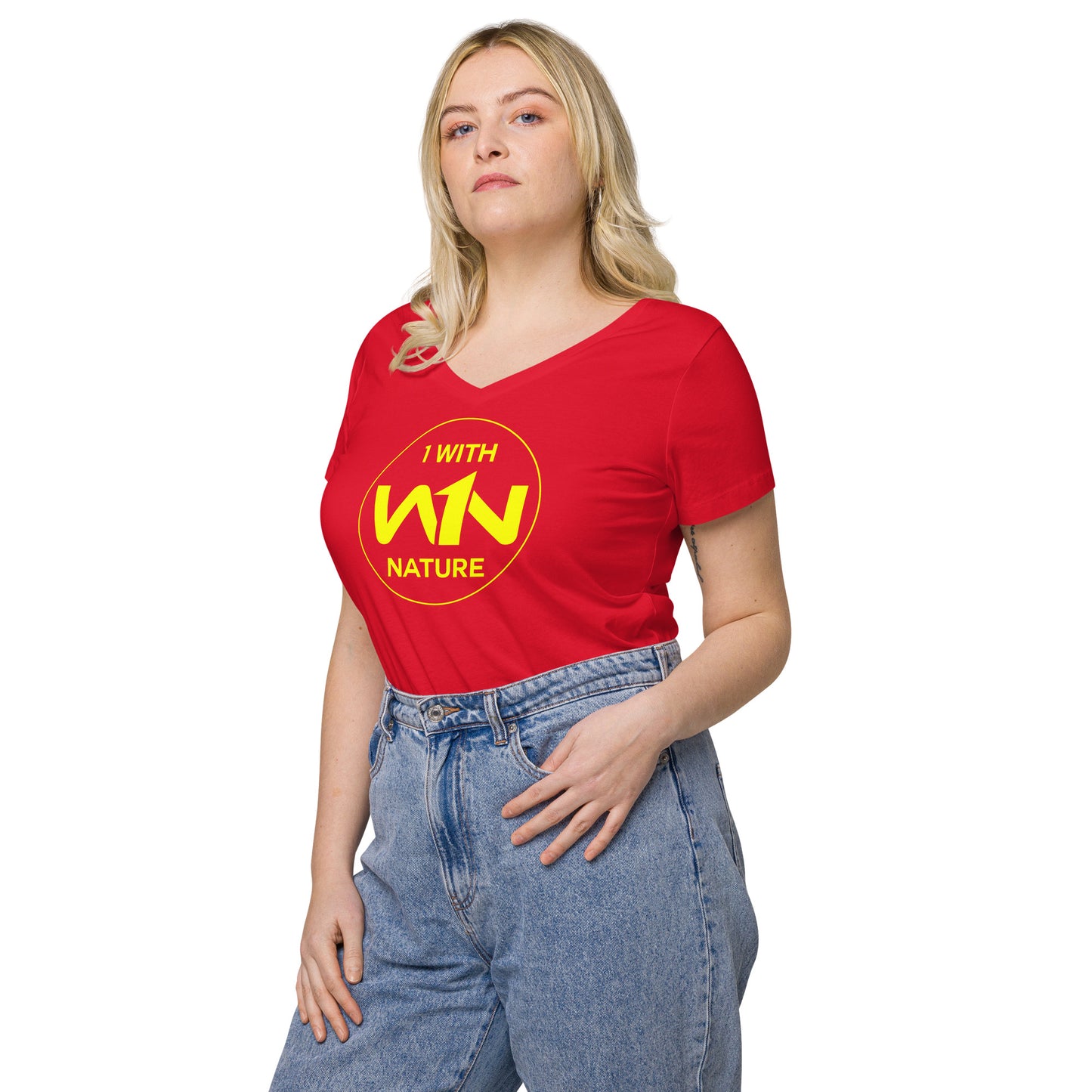 BEE SOUL SAVIOR - YELLOW - WOMEN’S V-NECK T-SHIRT