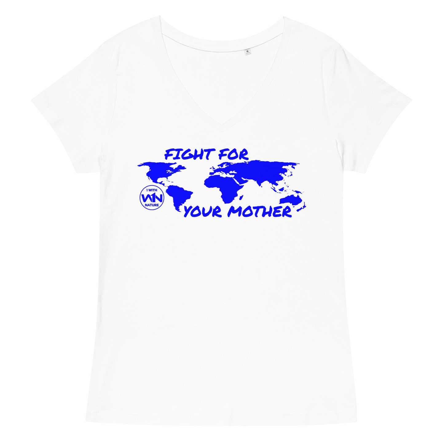 OCEAN SOUL SAVIOR - FIGHT FOR YOUR MOTHER - BLUE - WOMEN’S V-NECK T-SHIRT