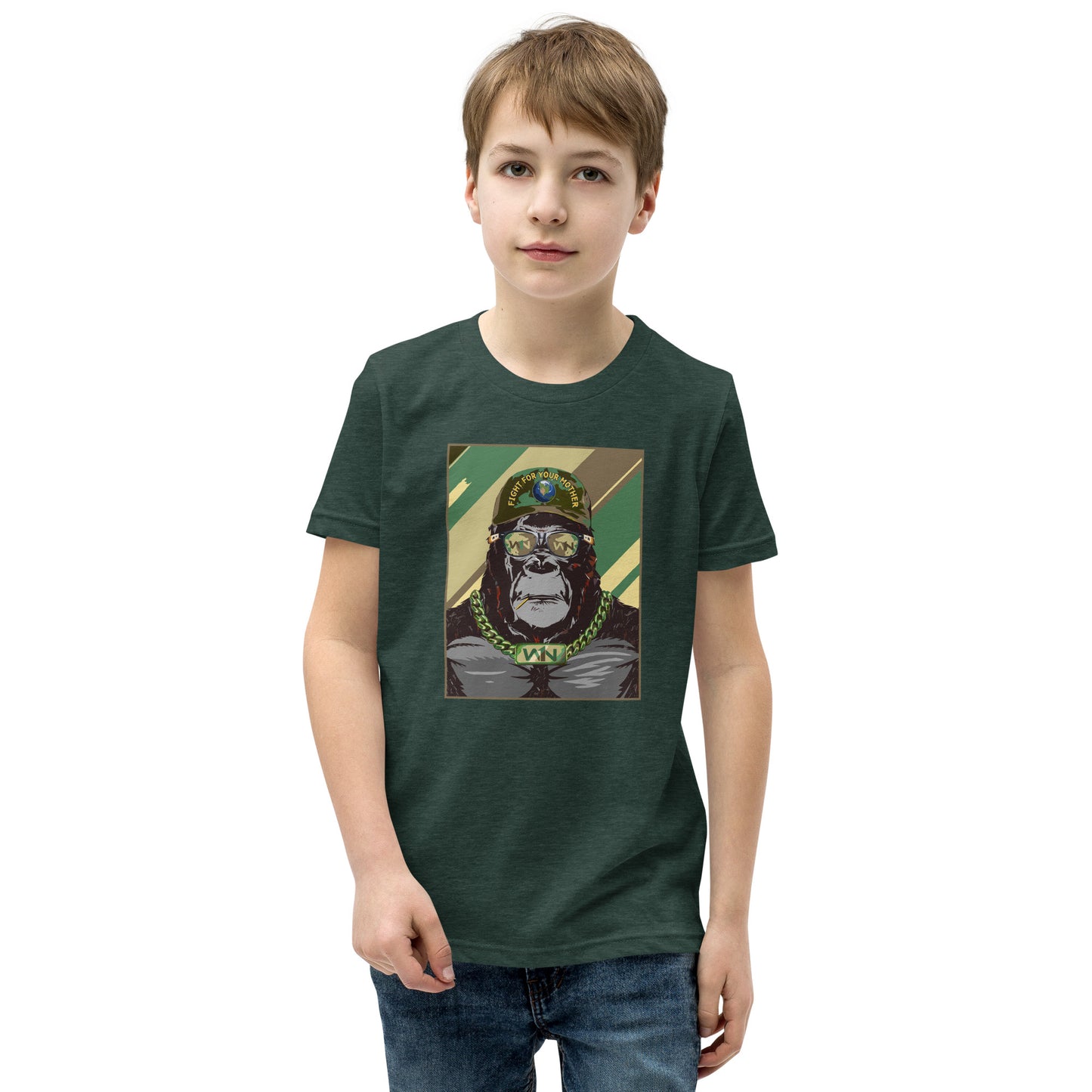 FOREST HERO - FIGHT FOR YOUR MOTHER - GORILLA - YOUTH T-SHIRT