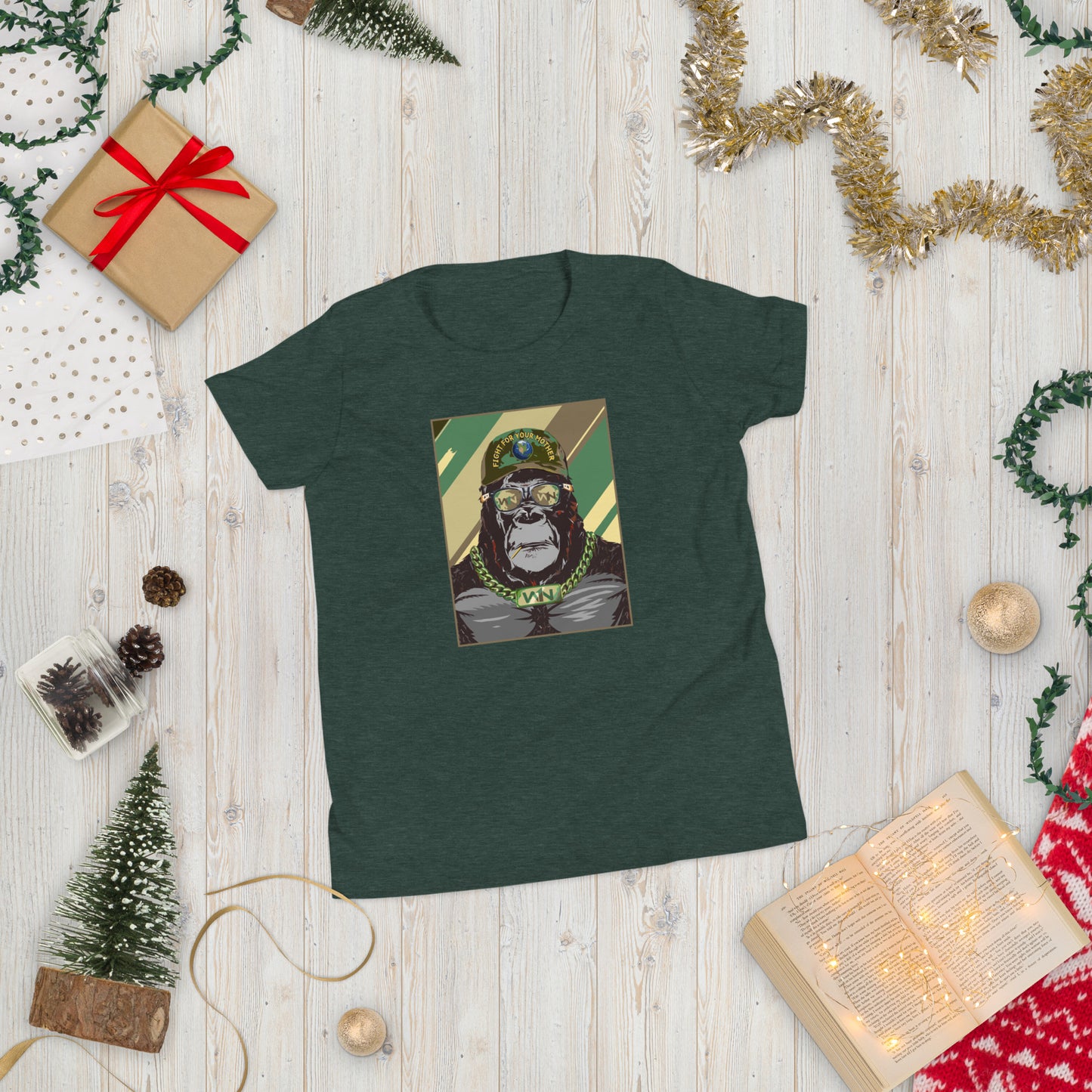 FOREST HERO - FIGHT FOR YOUR MOTHER - GORILLA - YOUTH T-SHIRT