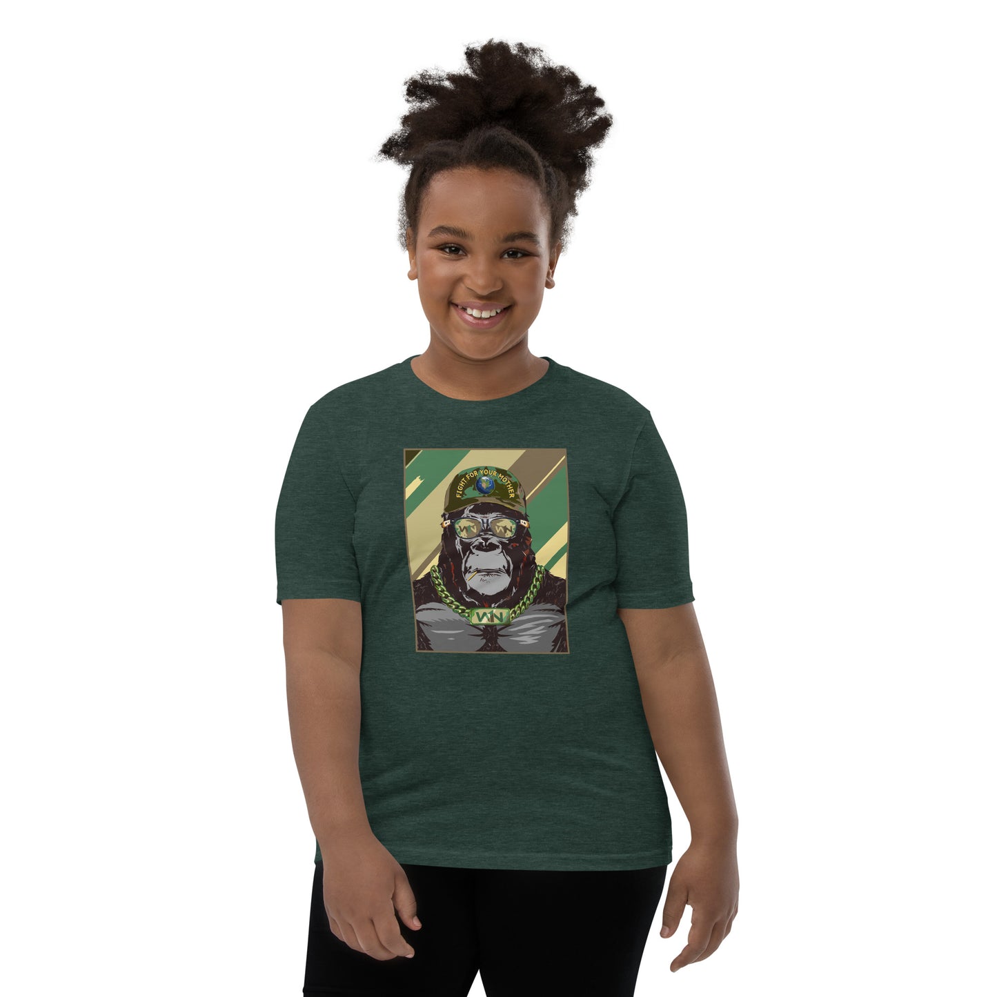 FOREST HERO - FIGHT FOR YOUR MOTHER - GORILLA - YOUTH T-SHIRT