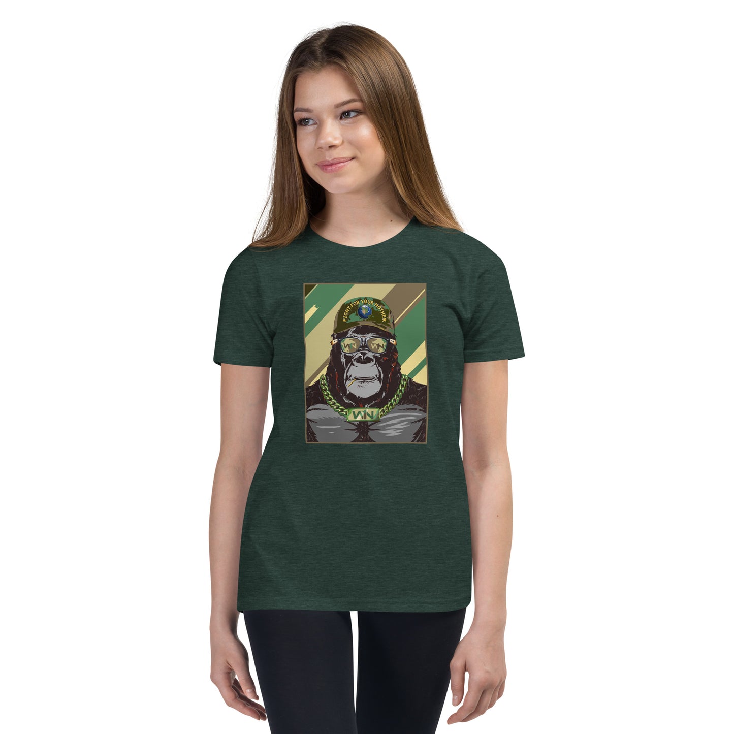 FOREST HERO - FIGHT FOR YOUR MOTHER - GORILLA - YOUTH T-SHIRT